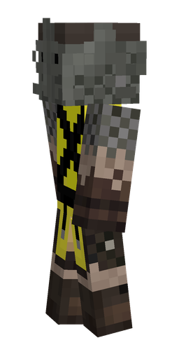Black skin: body, left side render
