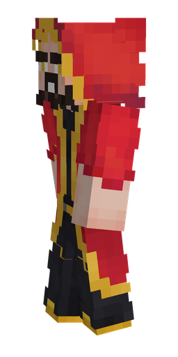 Black skin: body, left side render
