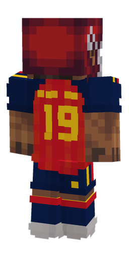 Blue skin: body, back render
