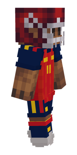 Blue skin: body, right side render