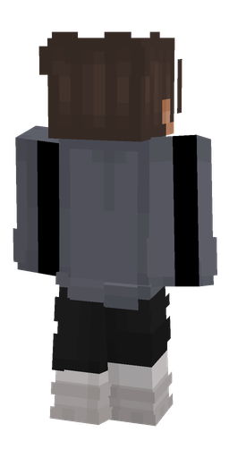 Black skin: body, back render