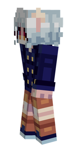 Black skin: body, left side render