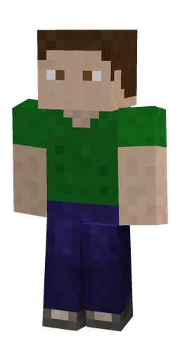 Blue skin: body, front render