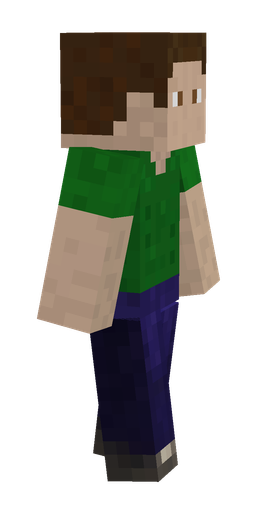 Blue skin: body, right side render