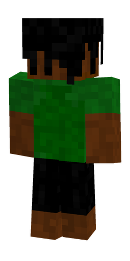 Black skin: body, back render