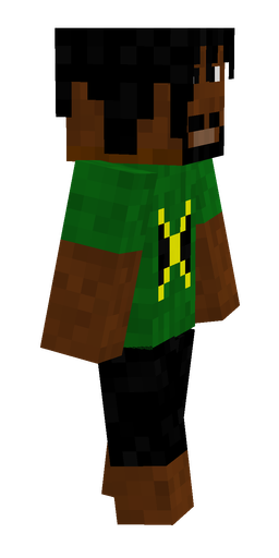 Black skin: body, right side render