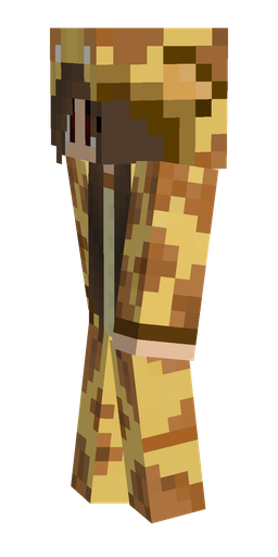 Brown skin: body, left side render