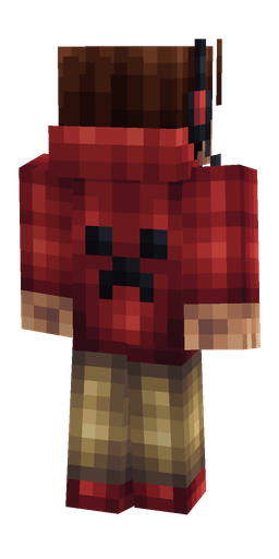 Brown skin: body, back render