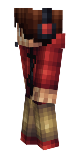 Brown skin: body, left side render