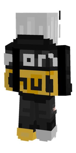 Black skin: body, back render