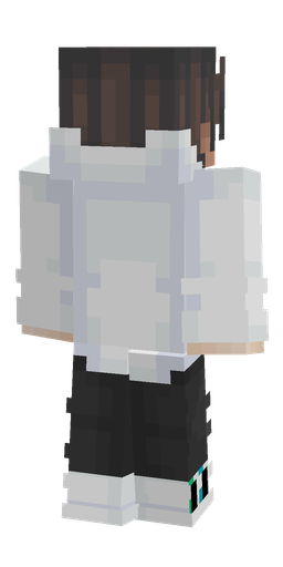 Black skin: body, back render