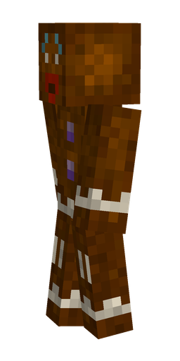 Brown skin: body, left side render