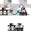 Black skin: raw texture render