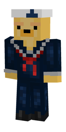 Black skin: body, front render