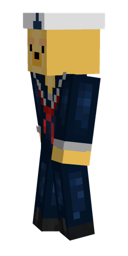 Black skin: body, left side render
