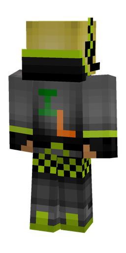 Black skin: body, back render