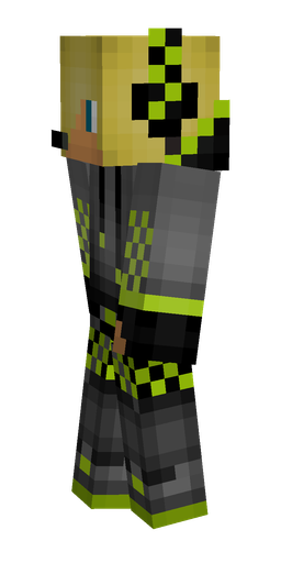 Black skin: body, left side render