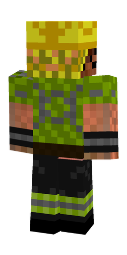 Black skin: body, back render