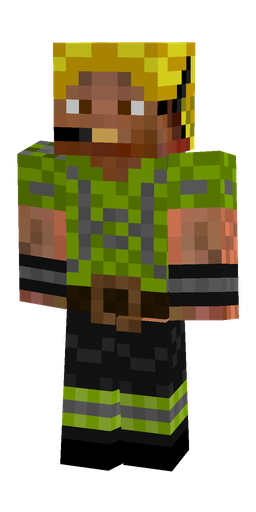 Black skin: body, front render