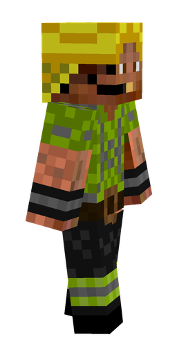 Black skin: body, right side render