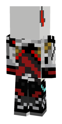 Black skin: body, back render