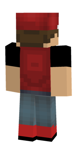 Black skin: body, back render
