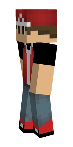 Black skin: body, left side render