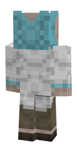 Blue skin: body, back render