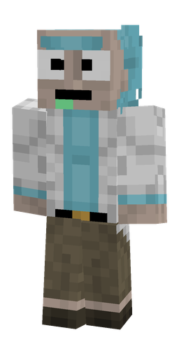 Blue skin: body, front render