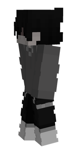 Black skin: body, left side render