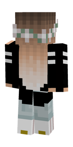 Black skin: body, back render