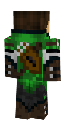 Black skin: body, back render