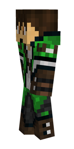 Black skin: body, left side render