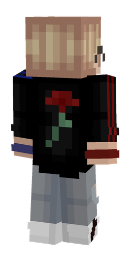 Black skin: body, back render