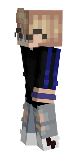 Black skin: body, left side render