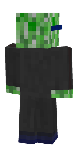 Black skin: body, back render