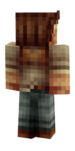 Black skin: body, back render