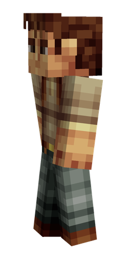 Black skin: body, left side render
