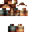 Black skin: raw texture render