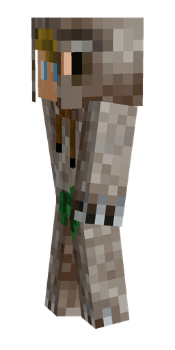 Brown skin: body, left side render
