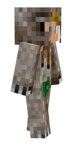 Brown skin: body, right side render