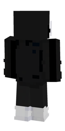 Black skin: body, back render