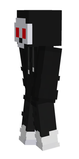 Black skin: body, left side render