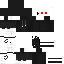 Black skin: raw texture render