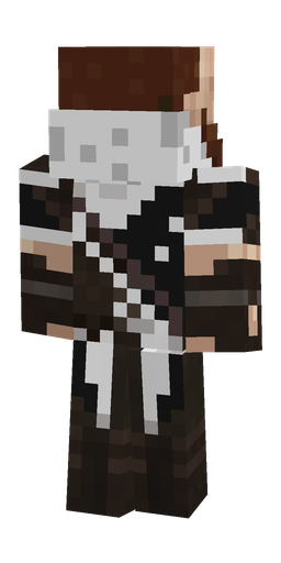 Black skin: body, back render