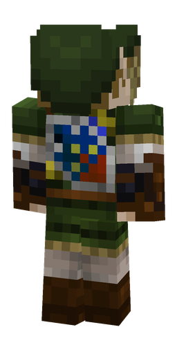 Black skin: body, back render
