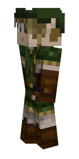 Black skin: body, left side render