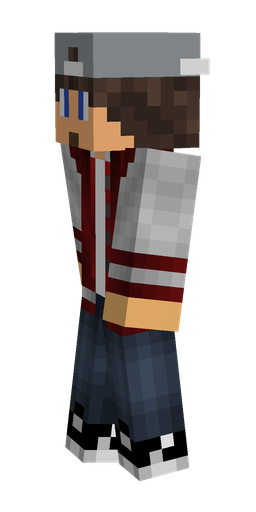 Blue skin: body, left side render