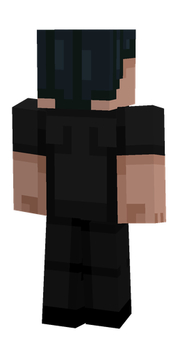 Black skin: body, back render