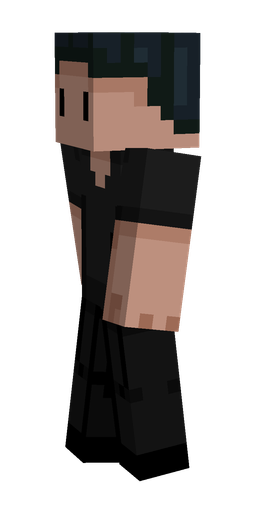 Black skin: body, left side render
